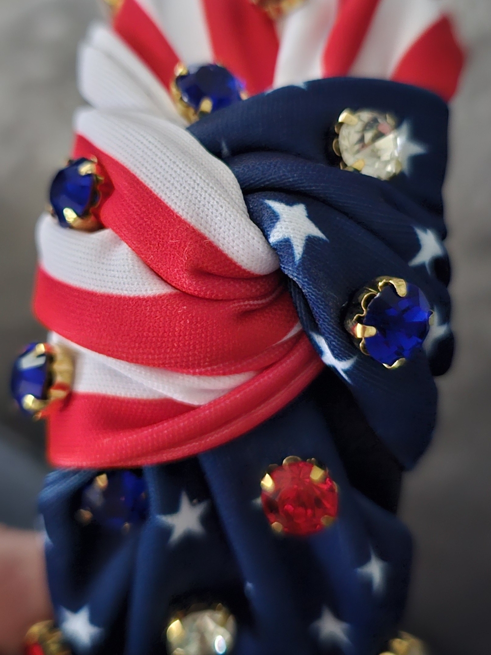 Patriotic Star & Stripe Jeweled Headband - Picture 5 of 6